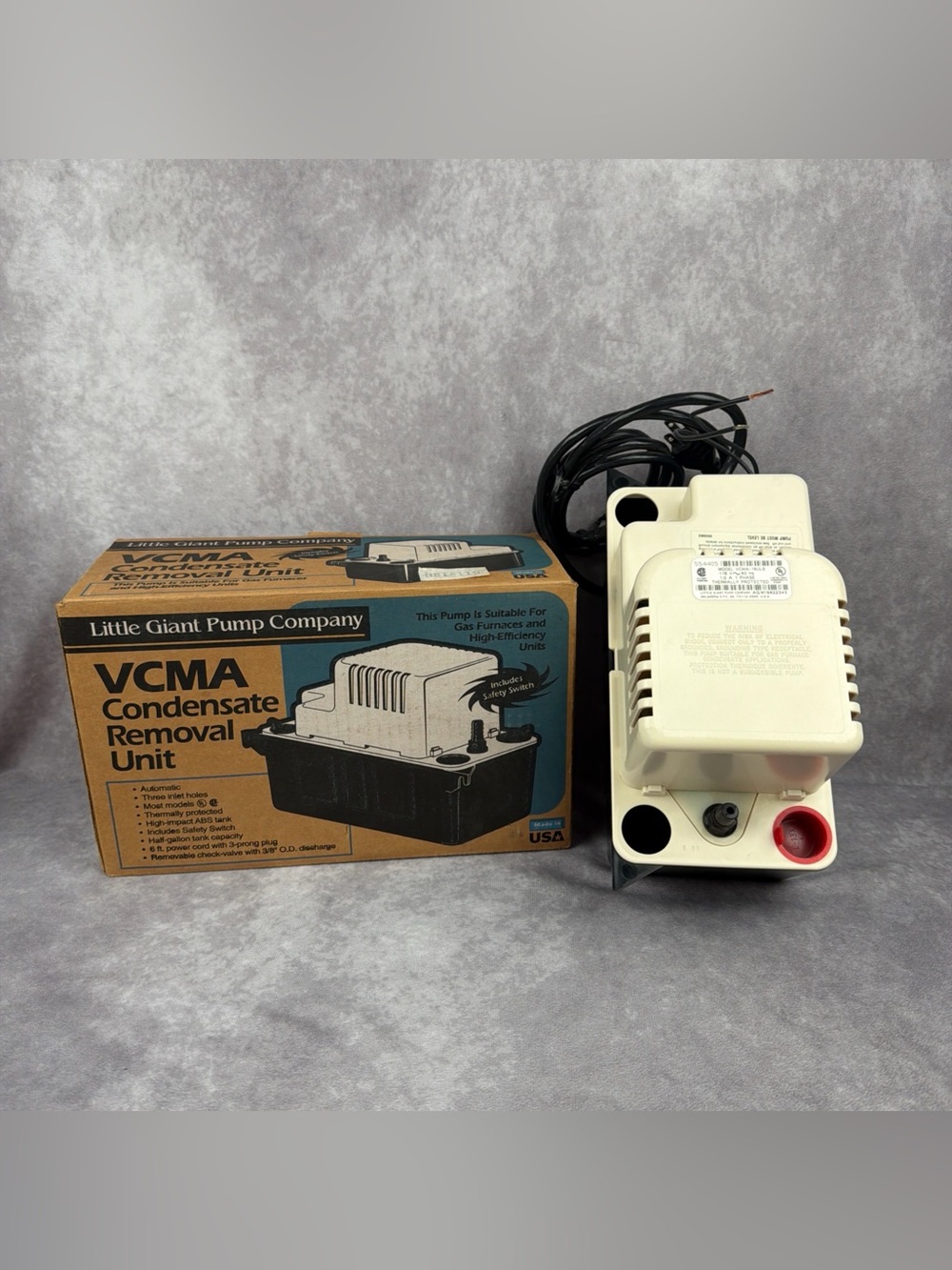 Little Giant VCMA-15ULS Condensate Removal Pump 554405 115V New Open Box